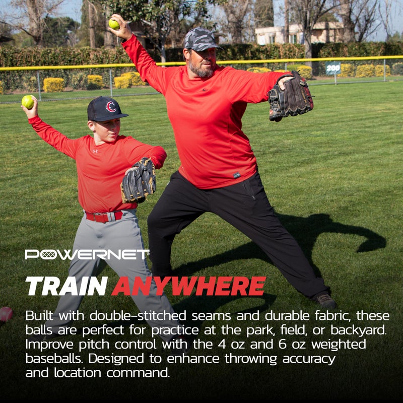 PowerNet German Marquez Command Set Weighted Baseball Training Bundle - 4 Progressive Weights (4, 6, 9, 11 oz) for Pitching, Improve Control, Includes Long Toss Throwing Program - Image 4